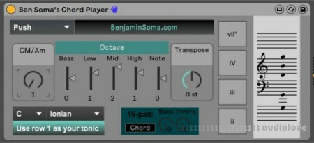 Benjamin Soma Chord Player v2.7 [Ableton Live]