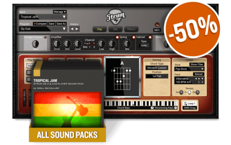 Applied Acoustics Systems Tropical Jam Strum GS-2 Soundpack [Synth Presets]