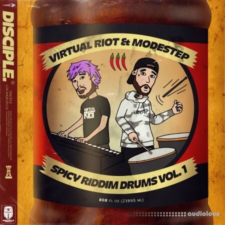 Disciple Samples Virtual Riot x Modestep Spicy Riddim Drums Vol.1