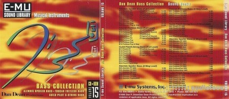 E-MU Classic Series Vol.15 Dan Dean Bass Collection [for Emulator X3]