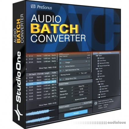 PreSonus Audio Batch Converter v1.0.0.2 [WiN]