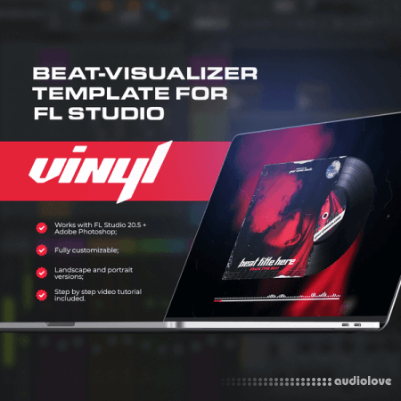 Vinyl Beat visualizer template for FL Studio 20.5 [DAW Templates]