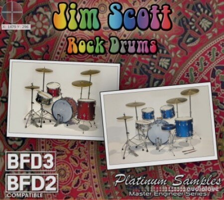 Platinum Samples Jim Scott Rock Drums Vol.1 [BFD3]