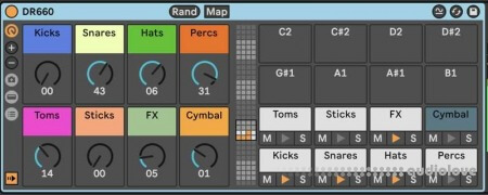 Ned Rush Boss DR660 Drum Rack [Synth Presets, DAW Templates]