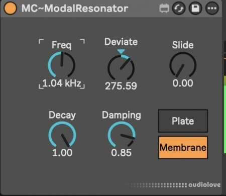 Ned Rush Multi-Channel Modal Resonator Max For Live Device