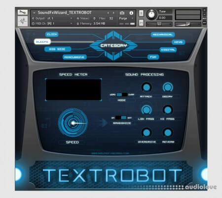 SoundFxWizard TEXTROBOT [KONTAKT]