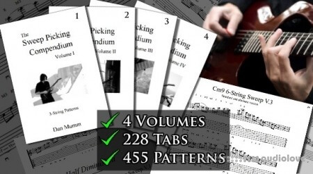 Dan Mumm's Sweep Picking Compendium Complete all 4 Volumes 4