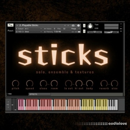 Pssst Instruments Sticks: Solo Ensemble and Textures [KONTAKT]