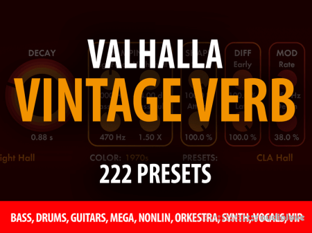 Andi Vax Valhalla Vintage Verb 222 Presets [Synth Presets]