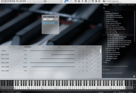 Vienna Symphonic Library HELLO Soft Imperial v1.1 for Synchron Player